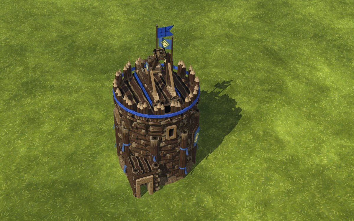 Folktails Round Tower with a Catapult