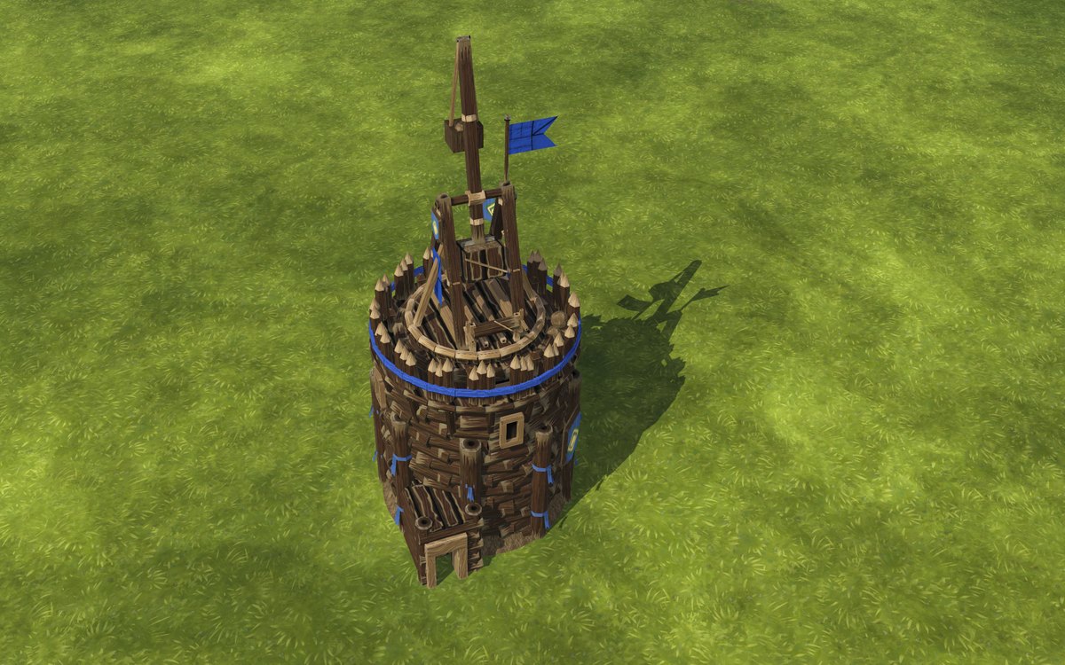 Folktails Round Tower with a Trebuchet