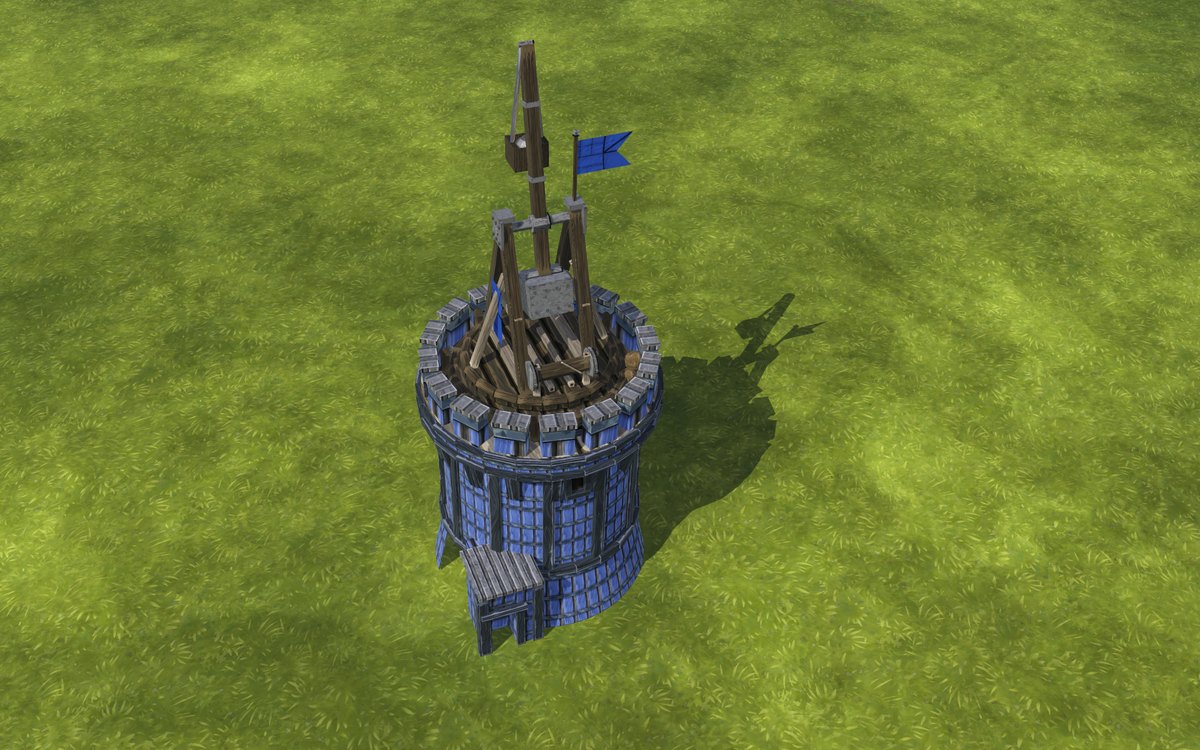 Iron Teeth Round Tower with a Trebuchet